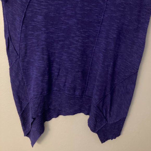 Eileen Fisher Blue Organic Linen Cotton Blend Shirt Sleeveless Size XS - Picture 3 of 7